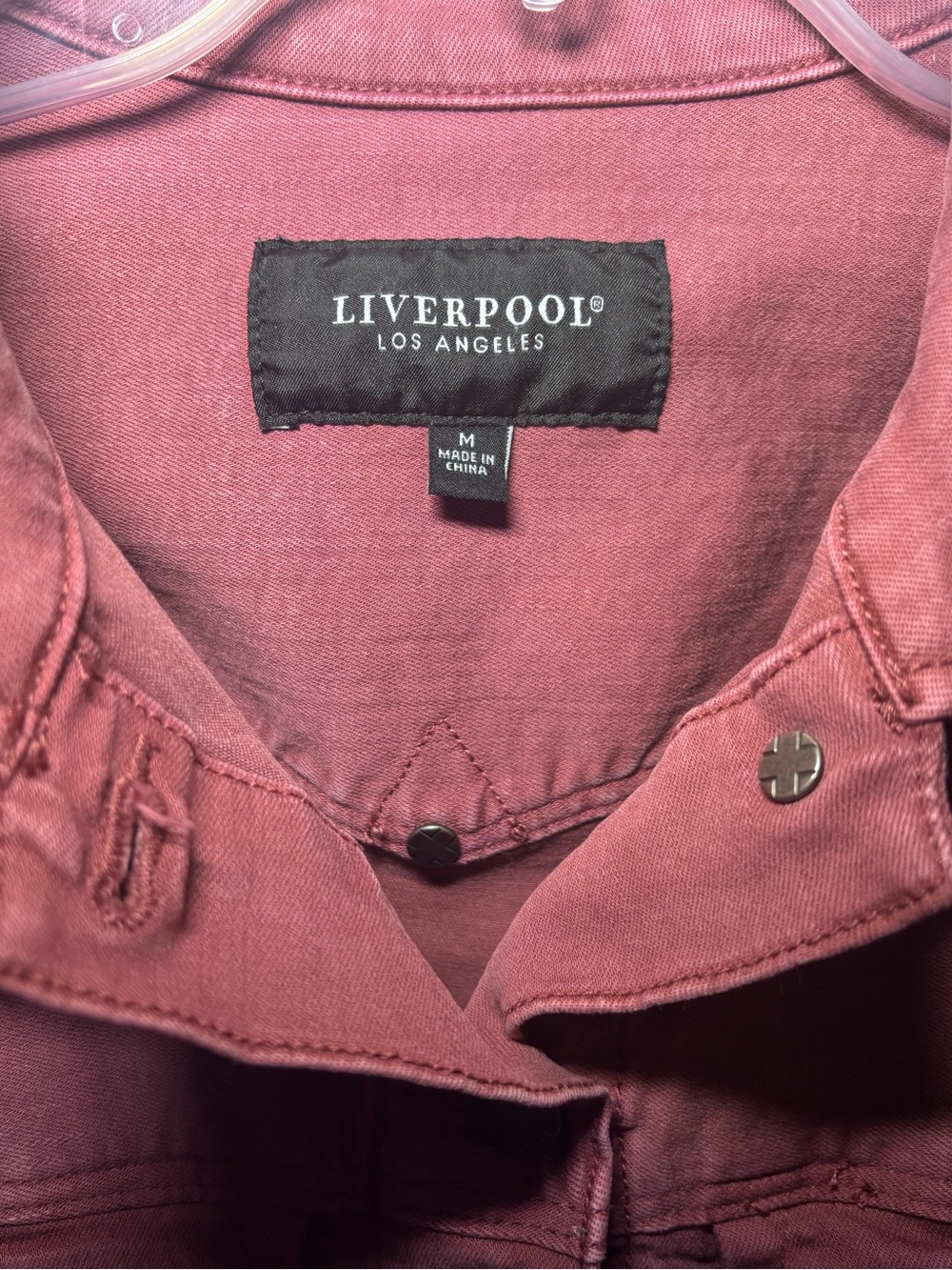 Liverpool Denim Jacket in Raspberry Jam - Picture 6 of 16